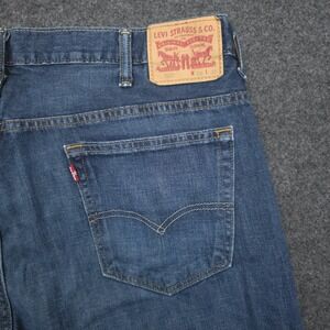 Levis 569‎ Mens 38x30 Blue Denim Straight Leg Medium Wash Jeans